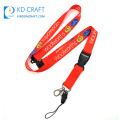 Factory direct sales custom blank sublimation printing retractable red color airbus lanyard with metal clip